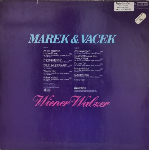 Marek and Vacek – албум Wiener Walzer - Img 2