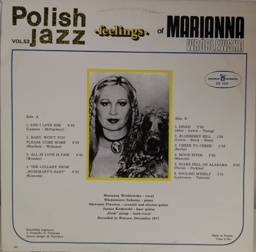 Marianna Wróblewska – албум Feelings - Img 2