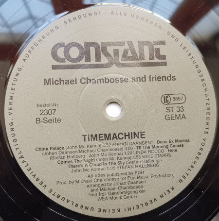 Michael Chambosse And Friends – албум The Timemachine - Img 2