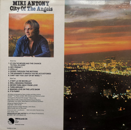Miki Antony – албум City Of The Angels - Img 2