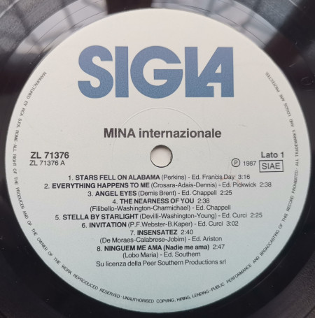 Mina – албум Internazionale - Img 3