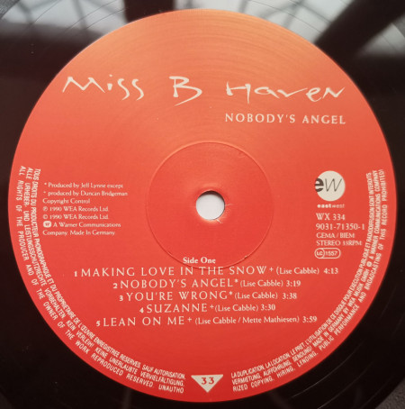 Miss B Haven ‎– албум Nobody's Angel - Img 3