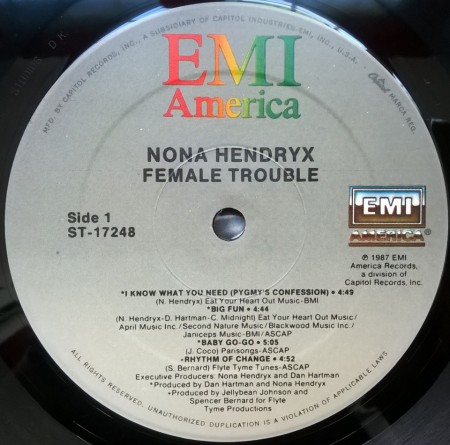 Nona Hendryx ‎– албум Female Trouble - Img 2