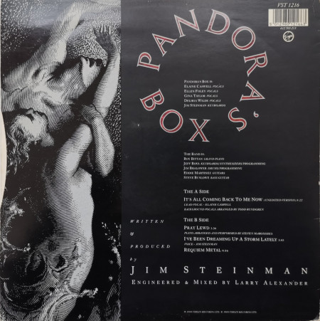 Pandora&#039;s Box – сингъл It&#039;s All Coming Back To Me Now - Img 3