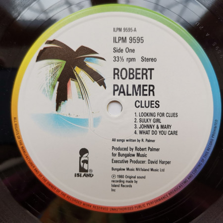Robert Palmer ‎– албум Clues - Img 3