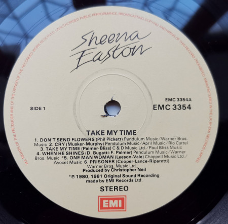 Sheena Easton – албум Take My Time - Img 3