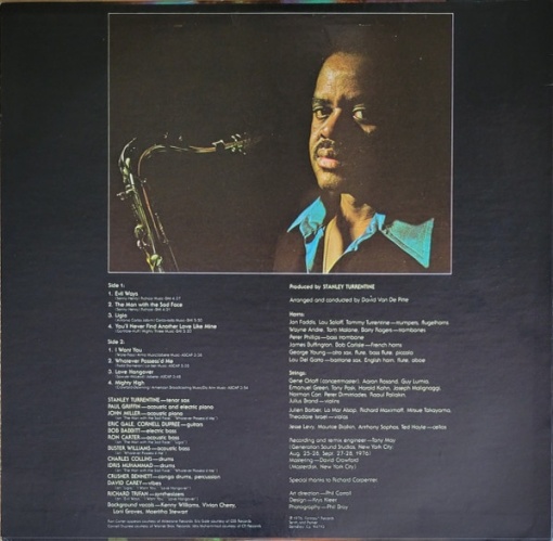 Stanley Turrentine – албум The Man With The Sad Face - Img 2