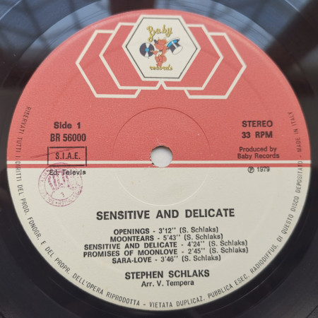 Stephen Schlaks – албум Sensitive And Delicate - Img 3