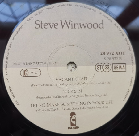Steve Winwood – албум Steve Winwood - Img 3