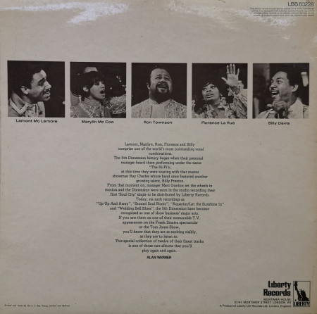 The 5th Dimension – албум The Fantastic 5th Dimension - Img 2