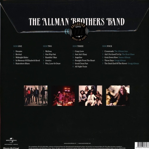THE ALLMAN BROTHERS BAND - COLLECTED (2 x LP) - Img 2