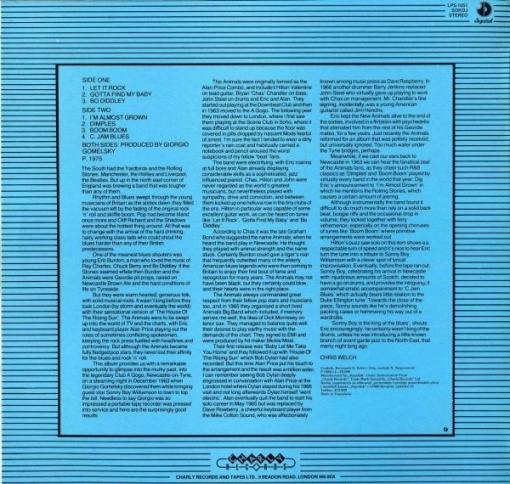 The Animals – албум The Animals - Img 2