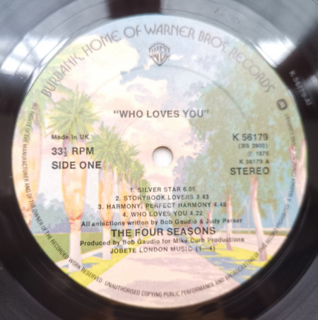 The Four Seasons – албум Who Loves You - Img 3