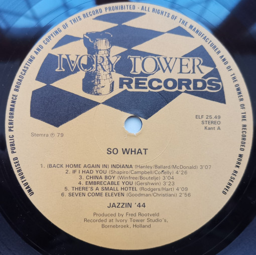 The Jazzin&#039; 4 – албум So What ! - Img 3