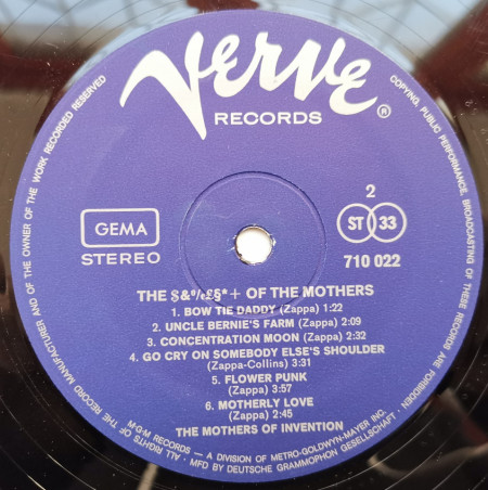 The Mothers Of Invention ‎– албум The **** Of The Mothers - Img 3