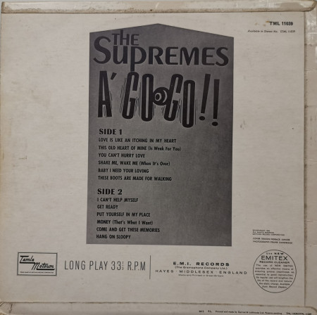 The Supremes – албум A&#039; Go-Go - Img 2