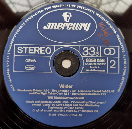 The Teardrop Explodes – албум Wilder - Img 3
