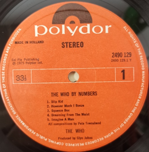 The Who – албум The Who By Numbers - Img 2