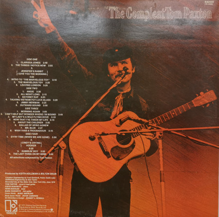 Tom Paxton – албум The Compleat Tom Paxton (Recorded Live) - Img 2