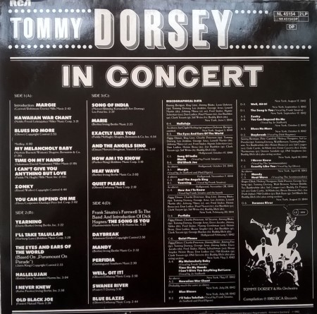 Tommy Dorsey ‎– албум In Concert - Img 3
