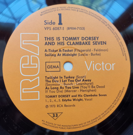 Tommy Dorsey &amp; His Clambake Seven – албум This Is Tommy Dorsey &amp; His Clambake Seven - Img 3