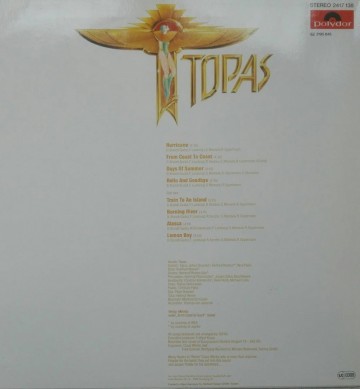 Topas ‎– албум Topas - Img 2