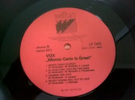VOX ‎– албум Monte Carlo Is Great - Img 4