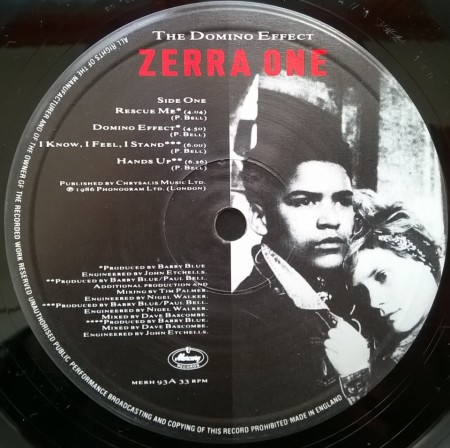 Zerra One ‎– албум The Domino Effect - Img 3