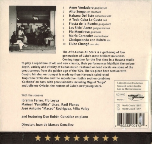 Afro-Cuban All Stars – албум A Toda Cuba Le Gusta (CD) - Img 2