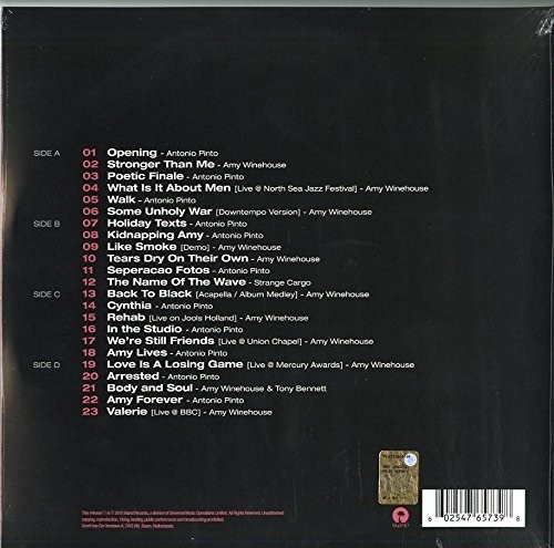 Amy Winehouse, Antonio Pinto – албум Amy (The Original Soundtrack) - Img 2