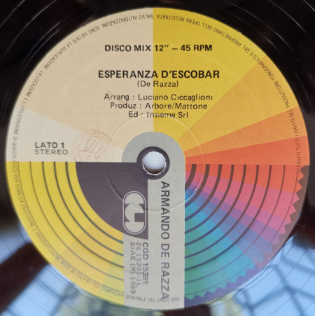 Armando De Razza ‎– сингъл Esperanza D'Escobar - Img 3