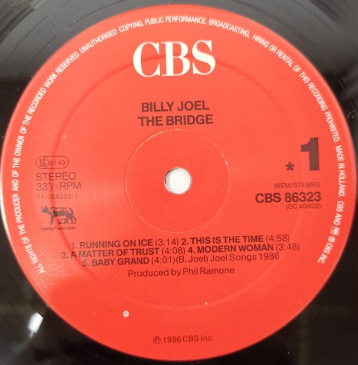 Billy Joel – албум The Bridge - Img 3