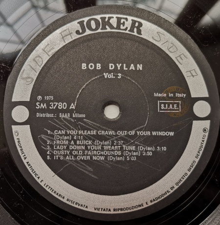 Bob Dylan – A Rare Batch Of Little White Wonder - албум Volume 3 - Img 2