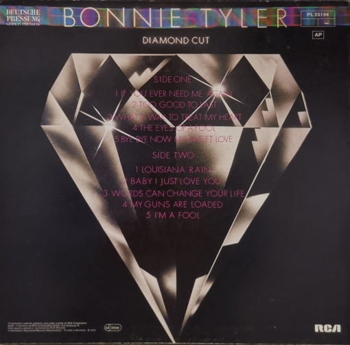 Bonnie Tyler – албум Diamond Cut - Img 2