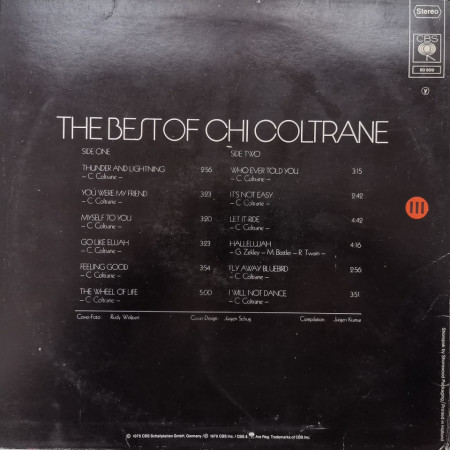 Chi Coltrane – албум The Best Of Chi Coltrane - Img 2