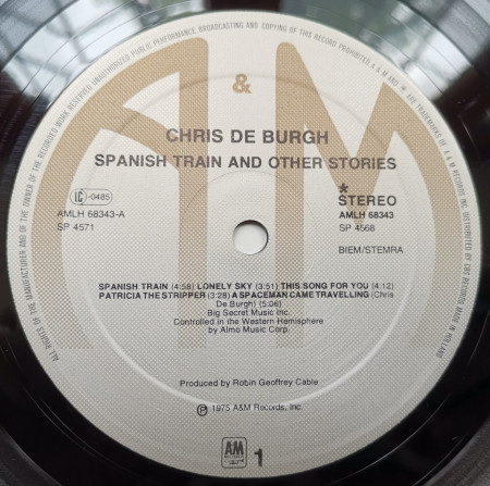 Chris de Burgh – албум Spanish Train And Other Stories - Img 2