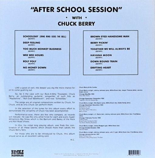 Chuck Berry – албум After School Session - Img 2