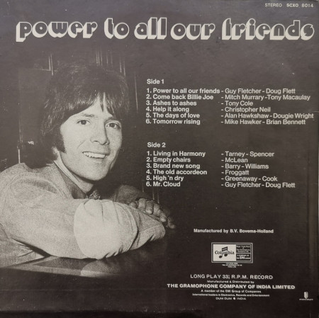Cliff Richard – албум Power To All Our Friends - Img 2