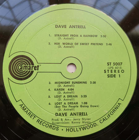 Dave Antrell – албум Dave Antrell - Img 3