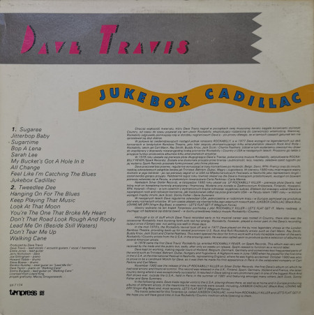 Dave Travis – албум Jukebox Cadillac - Img 2