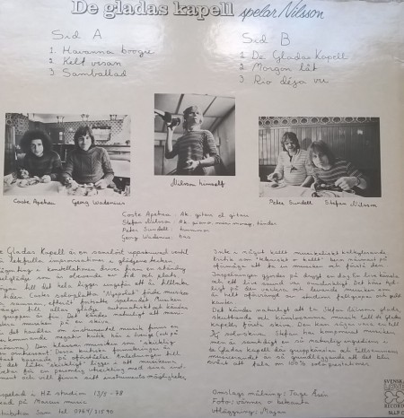 De Gladas Kapell – албум Spelar Nilsson - Img 2