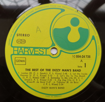 Dizzy Man's Band ‎– албум The Best Of The Dizzy Man's Band - Img 3