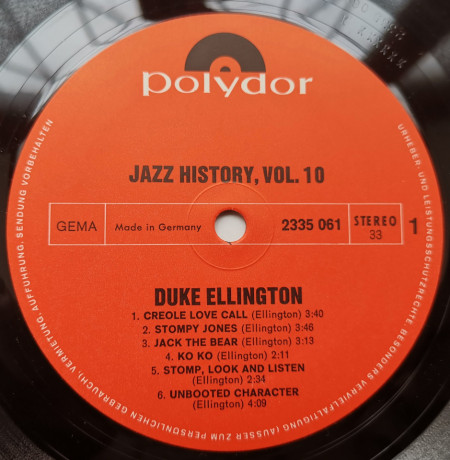 Duke Ellington – албум Jazz-History Vol. 10 - Img 3