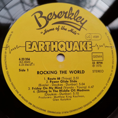Earth Quake – албум Rocking The World - Img 3