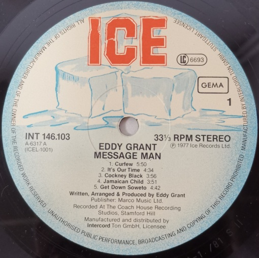Eddy Grant – албум Message Man - Img 2