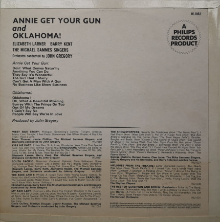 Elizabeth Larner / Barry Kent / Michael Sammes Singers – албум Selections From Annie Get Your Gun And Oklahoma - Img 2