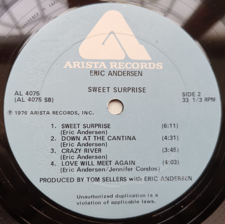 Eric Andersen – албум Sweet Surprise - Img 3