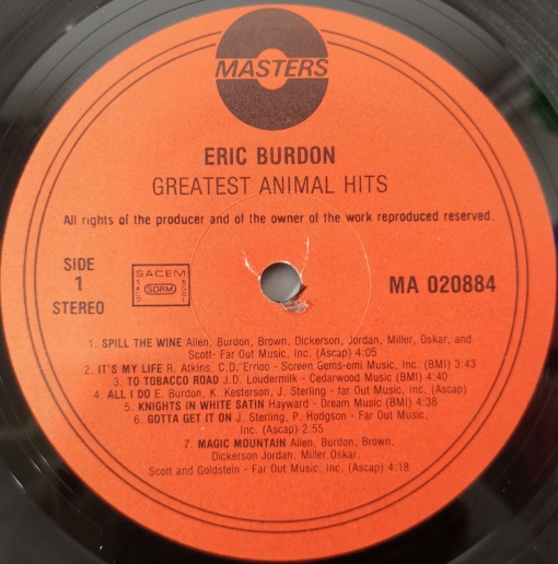 Eric Burdon – албум Greatest Hits - Img 3