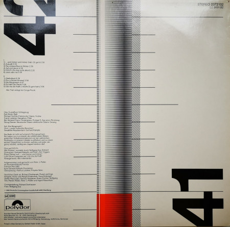 Georg Danzer &amp; Band – албум Jetzt Oder Nie - Img 3