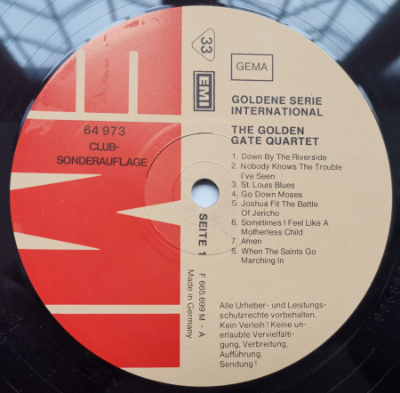 Golden Gate Quartet – албум Golden Gate Quartet - Img 3